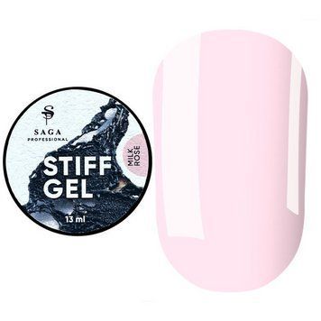 Гель желе для нарощування SAGA Jelly STIFF gel MILK ROSE №03, 13мл N300467 фото