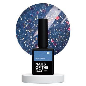 Уценка! Светоотражающяя база для ногтей NAILSOFTHEDAY Reflective 05, 10 мл W897665 фото