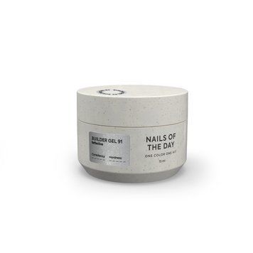 NAILSOFTHEDAY Builder gel 91 - серебристо-молочный светоотражающий гель для наращивания, 15мл 4823691 фото