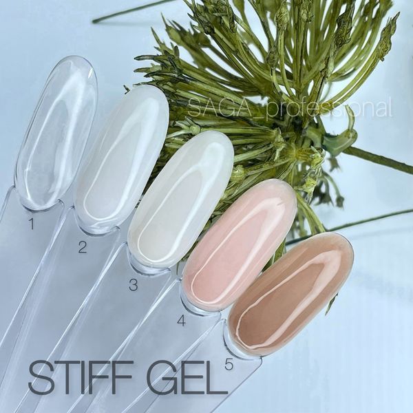 Гель желе для наращивания SAGA Jelly STIFF gel MILK ROSE №03, 13мл N300467 фото
