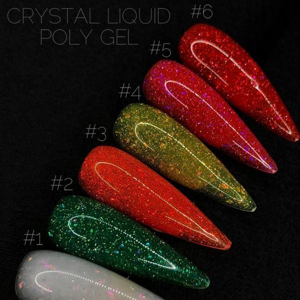 Жидкий полигель светоотражающий Crooz CRYSTAL Liquid Polygel №01, 15 мл N80780 фото