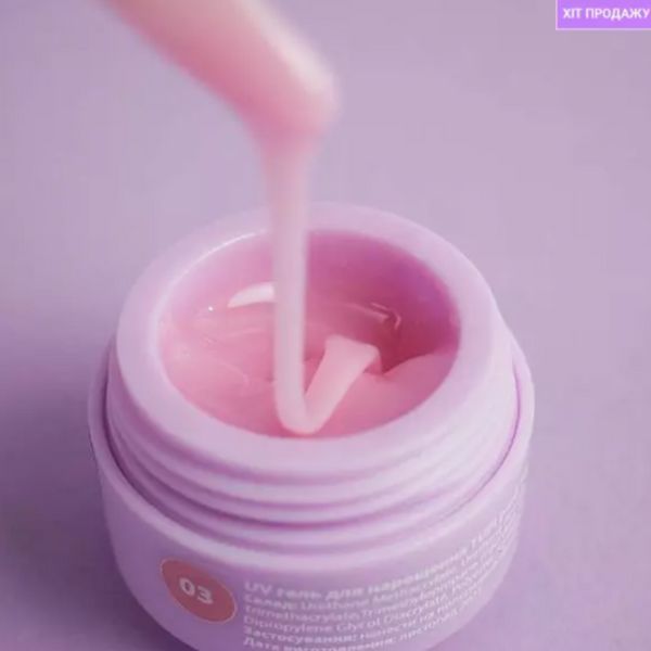 UV гель для наращивания TUFI profi PREMIUM Builder Gel 03 French Pink 5 г 105929 фото