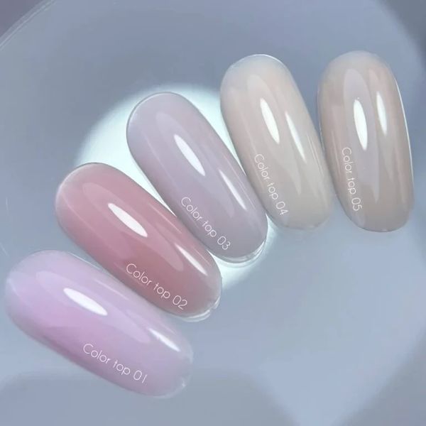 NAILSOFTHEDAY Color top 03 &mdash; пильно-рожевий топ без липкого шару для нігтів, 10 мл N04684 фото