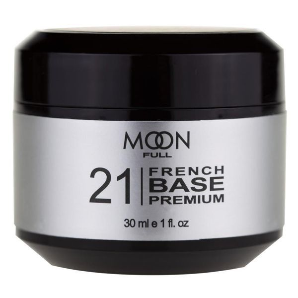 База для ногтей MOON FULL Baza French Premium №21 молочно-белый, 30 мл N04513 фото