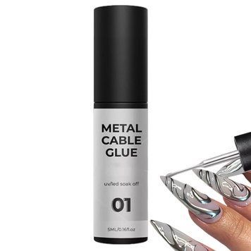 Гель краска для ногтей Metal Gel №1, Серебро 5 мл N9362 фото
