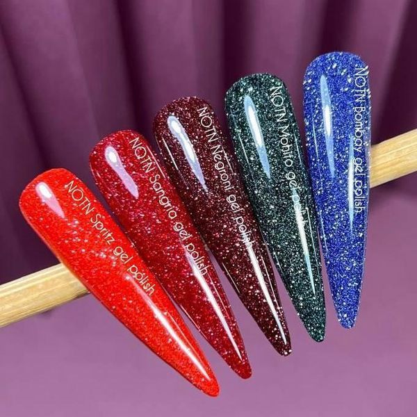NAILSOFTHENIGHT Spritz gel polish &mdash; яскраво червоний світловідбиваючий гель лак, 10 мл 482642002 фото