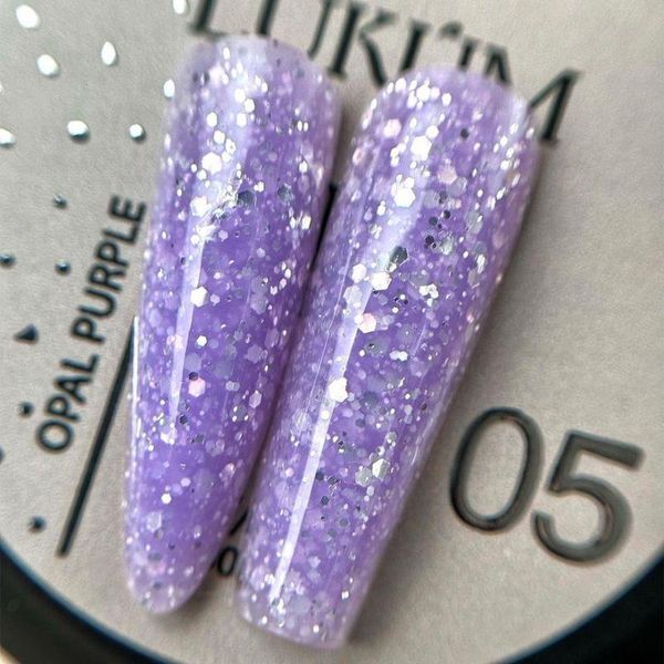 Гель для нігтів Lukum Builder Gel Opal №05 Purple, 15 мл 19574 фото