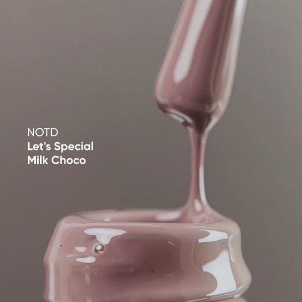 NAILSOFTHEDAY Let's special Milk Choco &ndash; шоколадный гель лак, перекрывающийся в один слой, 10 мл 220146 фото