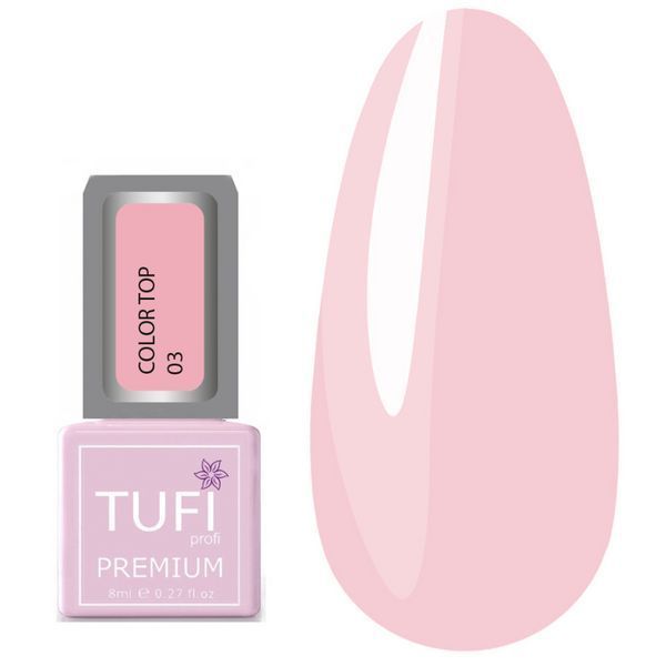 Цветной топ TUFI profi PREMIUM Color Top 03 розовый лепесток, 8 мл 0123405 фото