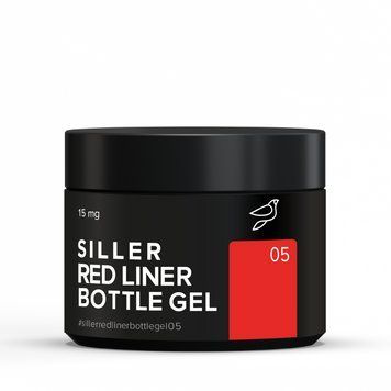Гель для наращивания ногтей Siller Red Liner Bottle Gel №05 456475 фото