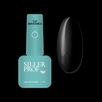 Топ для нігтів Top ANTI-SCRATCH no wipe Siller Professional, 15мл N013766 фото