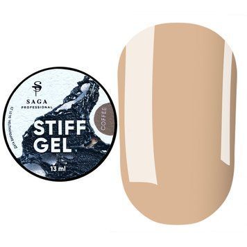 Гель желе для нарощування SAGA Jelly STIFF gel COFEE №05, 13мл N300411 фото