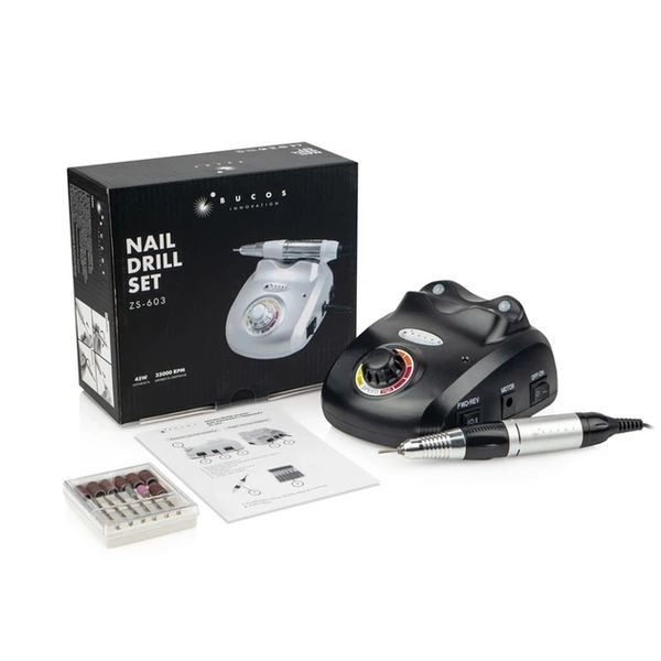 Фрезер для манікюру BUCOS Nail Drill ZS-603 PRO Black ZS603 фото