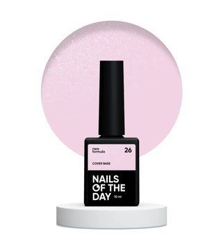 Камуфлирующая база для ногтей NAILSOFTHEDAY NEW Formula Cover base shimmer 26, 10 мл 177866 фото