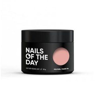 Полигель NAILSOFTHEDAY Polygel nude 04 - нюд класический, 30 мл 343243245 фото