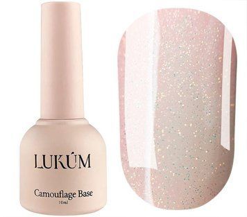 Камуфлирующая база Lukum Glitter Rubber Base №02, 10 мл 01937 фото