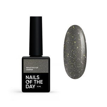 Світловідбиваючий топ для нігтів NAILSOFTHEDAY Reflective Shimmer, 10 мл 11810 фото
