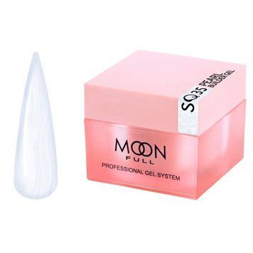 Моделюючий гель для нігтів без HEMA та TPO Moon Full Pearl Builder Gel SQ35 Крижаний діамант, 30 мл SQ35 фото