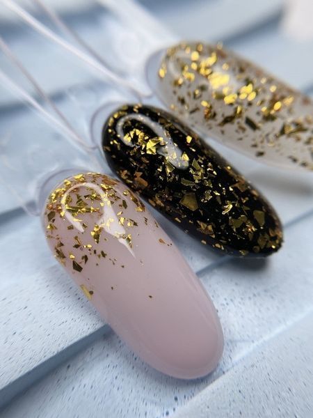 Топ для ногтей Kira Nails Top Gold Shard без липкого слоя 6 мл N04809 фото