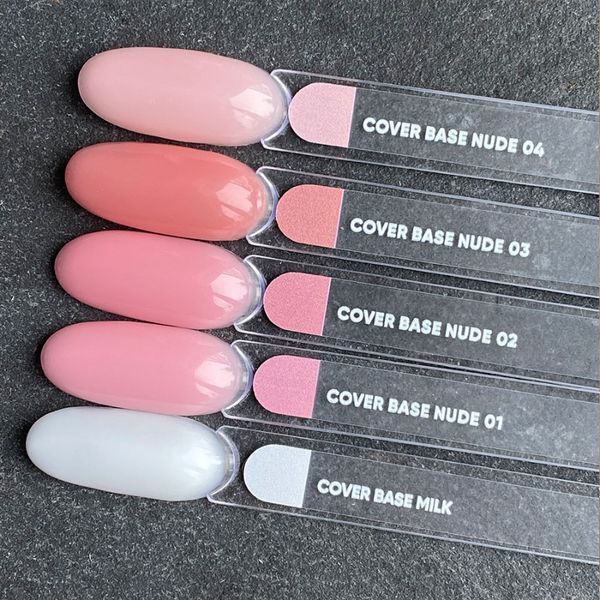 Камуфлююча нюдова база для нігтів NAILSOFTHEDAY Milk - ніжно-молочна, 30 мл 18711 фото