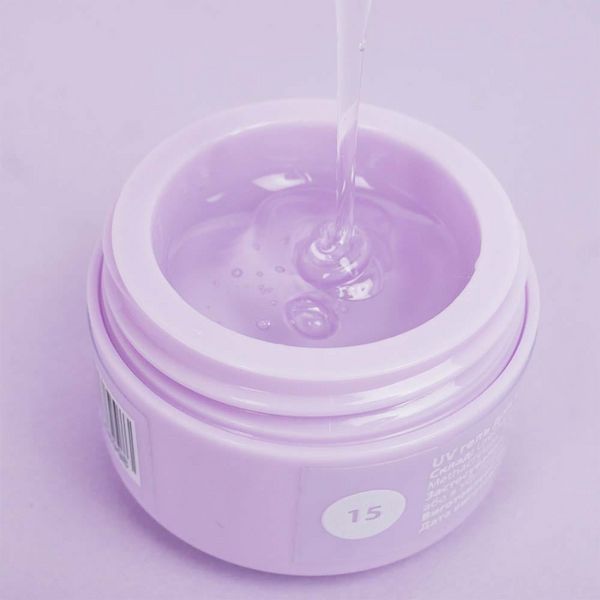 UV гель для наращивания TUFI profi PREMIUM Builder Gel 15 Clear 15 г 283886 фото