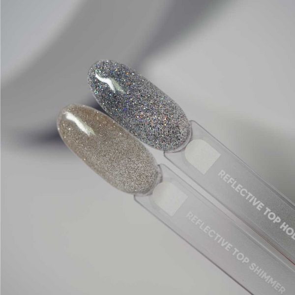 Світловідбиваючий топ для нігтів NAILSOFTHEDAY Reflective Shimmer, 10 мл 11810 фото