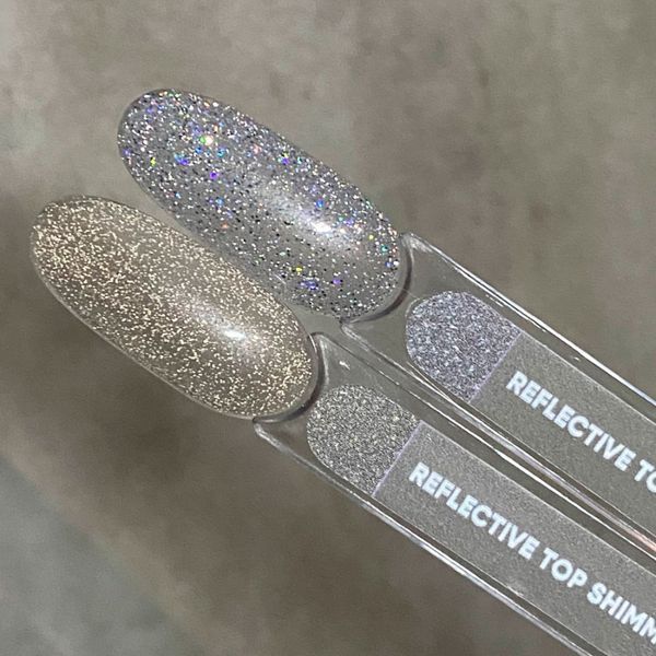 Світловідбиваючий топ для нігтів NAILSOFTHEDAY Reflective Shimmer, 10 мл 11810 фото