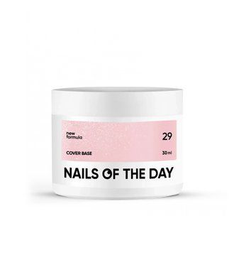 Nailsoftheday Cover base NEW Formula 29 &mdash; нежно-нюдовое с серебряным шимером, базовое покрытие, 30 мл 4820667 фото
