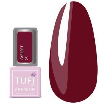 Гель-лак TUFI profi PREMIUM Cabaret 25 бордово-красный, 8мл 0102580 фото