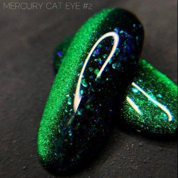 Гель-лак Crooz Cat Eye Mercury - кошачий глаз с частичками потали №02, 8 мл N8938502 фото