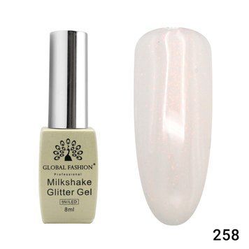 Гель лак Global Fashion Milkshake Glitter 8 мл, 258 22857 фото