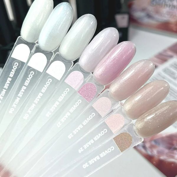Nailsoftheday Cover base NEW Formula 29 &mdash; ніжно-нюдове зі срібним шимером, камуфлююче базове покриття для нігтів, 30 мл 4820667 фото