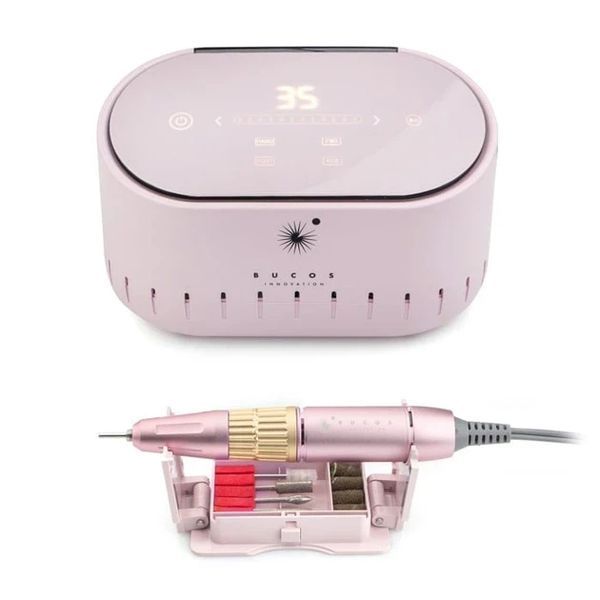 Фрезер для манікюру Bucos Nail Drill X3 PRO LIGHT PINK 65 Ватт, 35 000 об/хв. LP567 фото