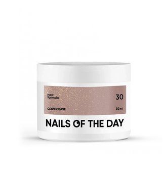 Nailsoftheday Cover base NEW Formula 30 &mdash; нюдовый с золотым шимером, базовое покрытие, 30 мл 4820668 фото