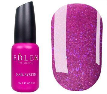 База для ногтей Edlen Cover base Flash 53 (светоотражающая фуксия), 9 мл 60917 фото