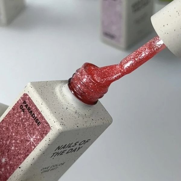 Гель&ndash;лак для ногтей NAILSOFTHEDAY Paradise 04 кораллово-розовый гель&ndash;лак для ногтей, перекрывающий в один слой 2069543 фото