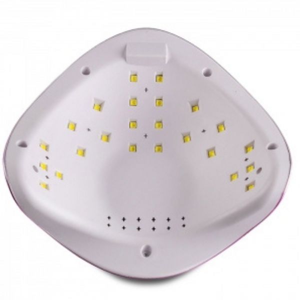 Лампа для сушіння нігтів LED/UV SUN 5 PLUS 48w рожева з перламутром 164941 фото