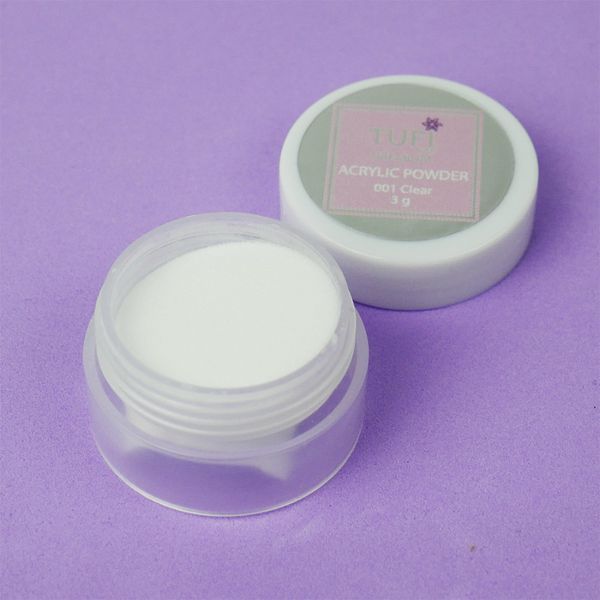 Акриловая пудра TUFI profi PREMIUM 001 Clear прозрачная 3 г 0099058 фото