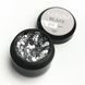 Гель для дизайна Lukum Blaze Gel №01 Silver глянцевый с медными блестками без липкого слоя, 5 мл N09518 фото 2