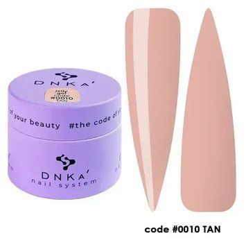 Гель для нарощування та моделювання ногтей DNKa' Jelly Gel 10 Tan, 15мл JGD0010 фото