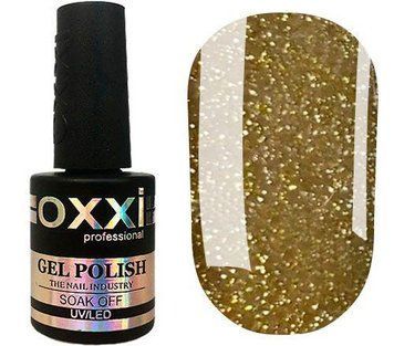 Гель-лак Oxxi Professional Disco Boom 003 золотистый светоотражающий, 10 мл DB003 фото