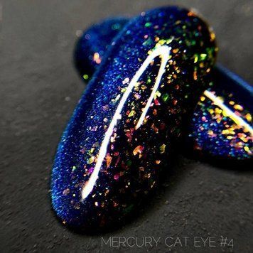 Гель-лак Crooz Cat Eye Mercury - кошачий глаз с частичками потали №04, 8 мл N8938504 фото