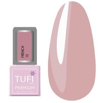Гель-лак TUFI profi PREMIUM French 15 ніжність 8мл 0121208 фото