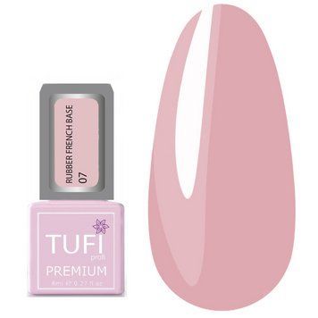 База для ногтей TUFI profi PREMIUM Rubber French Base 007 черешенка, 8 мл 123392 фото