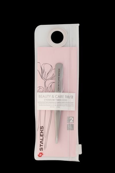 Пінцет для брів BEAUTY & CARE 10 TYPE 2 (вузькі прямі кромки). TBC-10/2 фото
