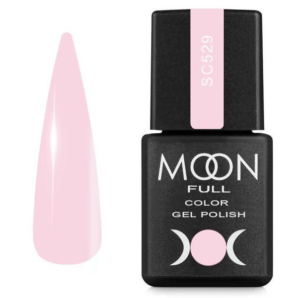 Гель-лак MOON FULL color Gel polish SC 529 блідо-рожевий, 8 мл N545529 фото