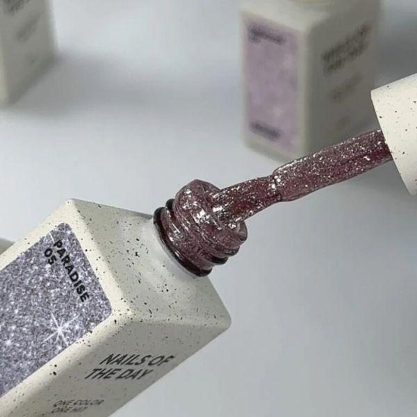 Гель&ndash;лак для нігтів NAILSOFTHEDAY Paradise 05 &mdash; графітово&ndash;коричневий, що перекриває в один шар, 10 мл 2069544 фото