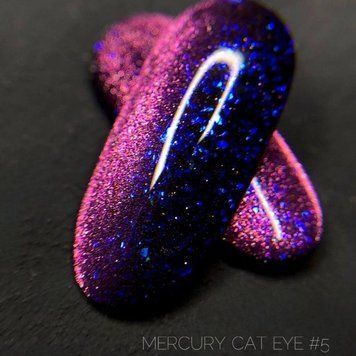 Гель-лак Crooz Cat Eye Mercury - кошачий глаз с частичками потали №05, 8 мл N8938505 фото