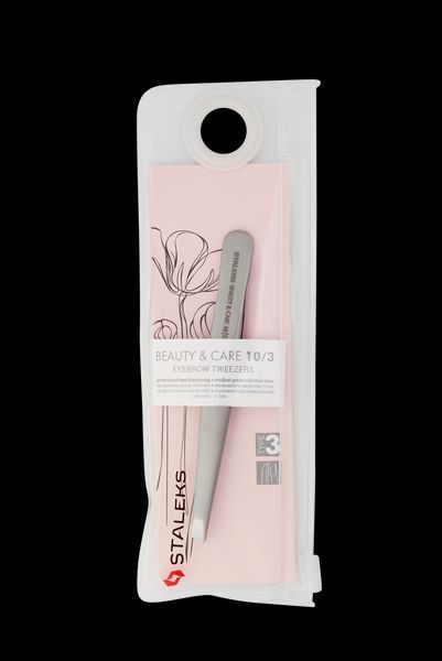 Пинцет для бровей BEAUTY & CARE 10 TYPE 3 (широкие скошеные кромки). TBC-10/3 фото