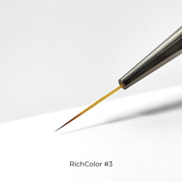 Кисть для геля и дизайна Richcolor №3 N04184 фото